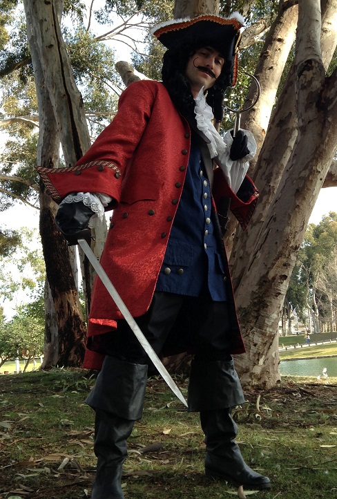 Captain Hook Character for birthday party