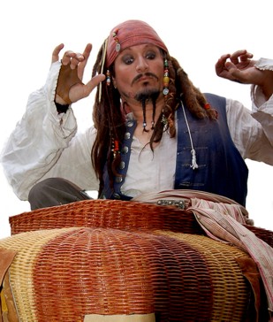 Jack Sparrow in San Francisco and pirate entertainer