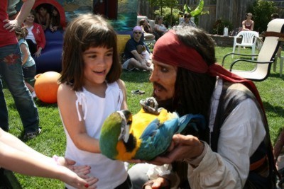 Jack Sparrow with Parrot and Taylor