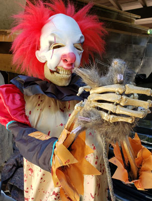 creepy clown theme props for rent for events and parties