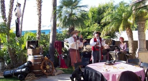 pirate band performing at pirate party